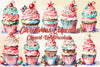 Christmas Cupcake Clipart Bundle 2
