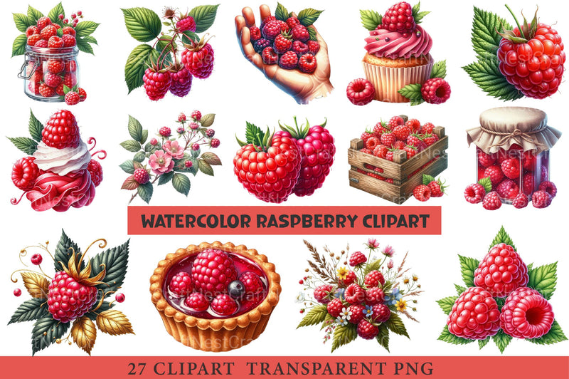 Raspberry Clipart 1 - CraftNest - Digital Crafting and Art