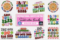 Inspirational Retro Quotes Clipart Bundle - CraftNest - Digital Crafting and Art