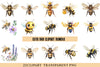 Cute Bee Clipart Bundle