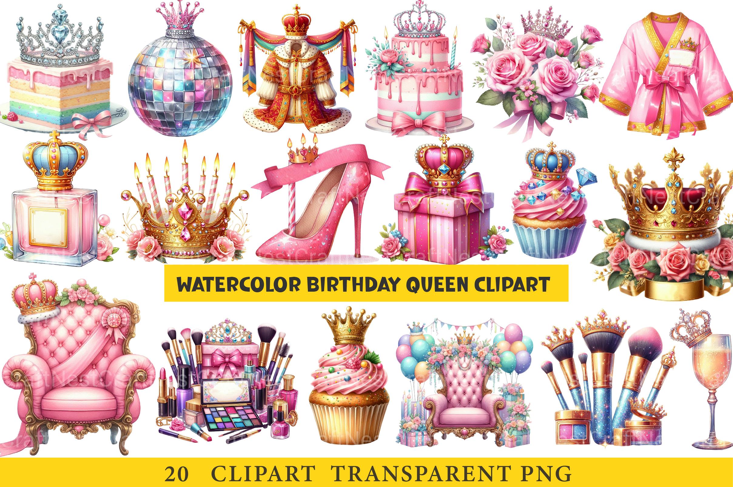Birthday Queen Clipart - CraftNest - Digital Crafting and Art