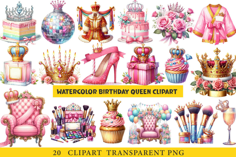 Birthday Queen Clipart - CraftNest - Digital Crafting and Art