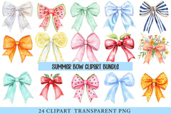 Summer Bow Clipart - CraftNest - Digital Crafting and Art