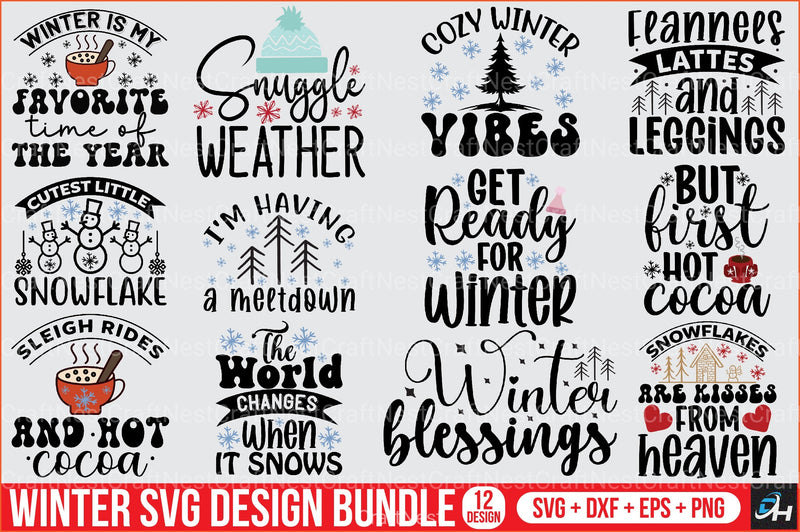 Winter Design Bundle - CraftNest - Digital Crafting and Art