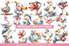 Funny Silly Goose Clipart Bundle