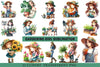 Gardening Girl Clipart