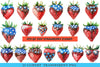 4th of July Strawberry Clipart