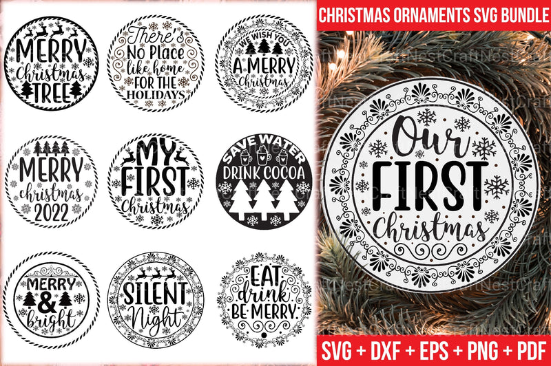 Christmas Ornaments Bundle - CraftNest - Digital Crafting and Art