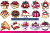 Berry Dessert 4th of July Clipart