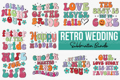 Retro Wedding Clipart Bundle - CraftNest - Digital Crafting and Art