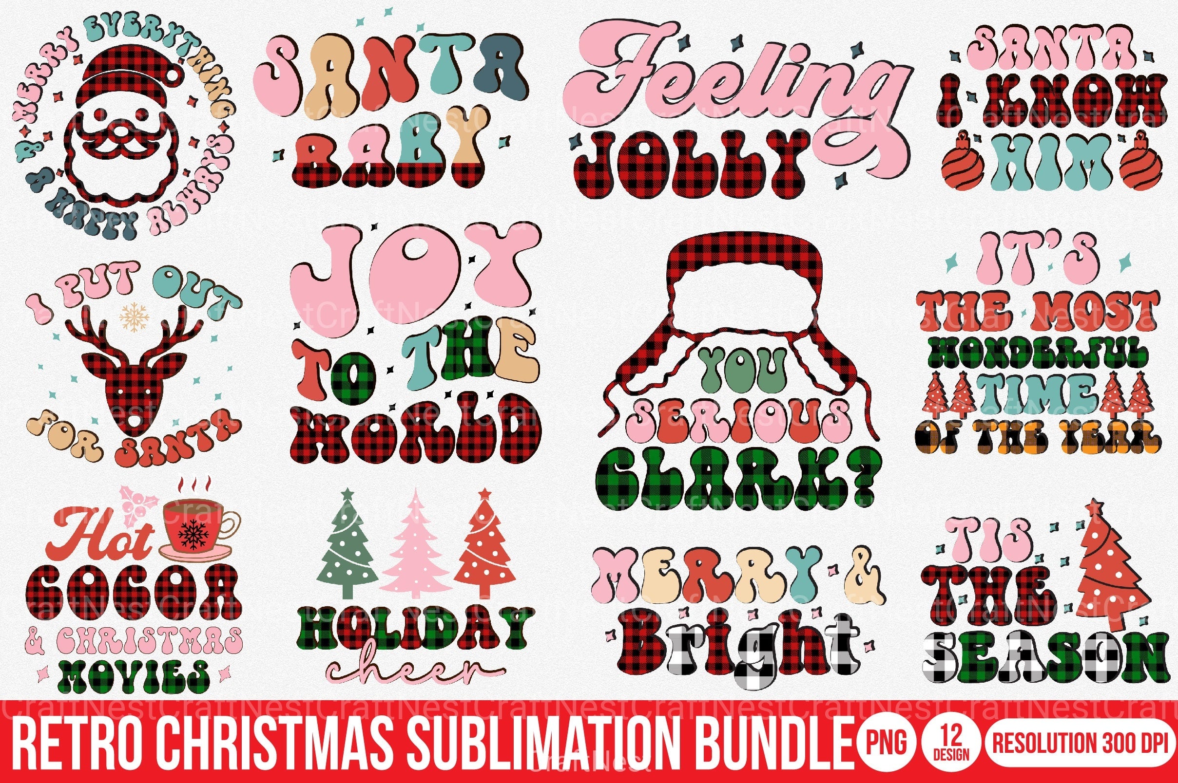 Christmas Clipart Bundle 98 - CraftNest - Digital Crafting and Art
