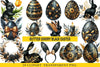 Glitter Luxury Black Easter Clipart Bundle