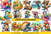 Summer Parrot Sublimation Clipart Bundle