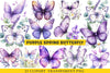 Purple Spring Butterfly Clipart