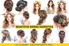 Beautiful Bridal Hairstyle Clipart