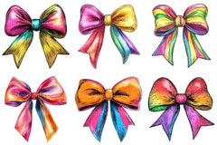 4th of July Bows Clipart - CraftNest - Digital Crafting and Art