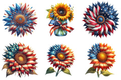 Sunflowers 4th of July Clipart - CraftNest - Digital Crafting and Art