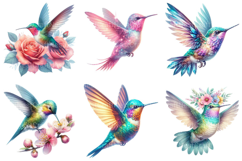 Beautiful Hummingbird Clipart - CraftNest - Digital Crafting and Art