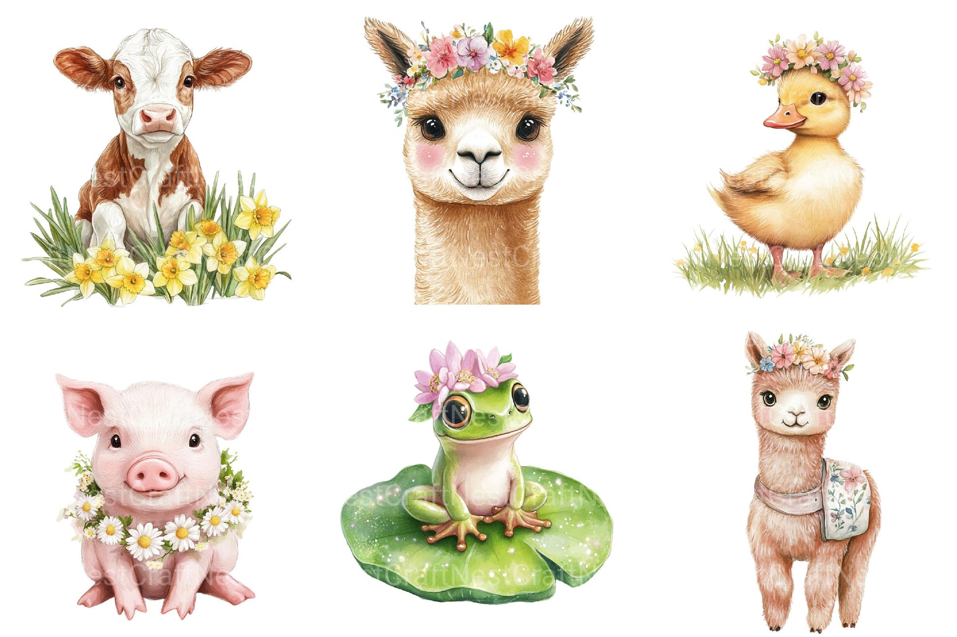 Spring Baby Animals Clipart 1 - CraftNest - Digital Crafting and Art