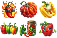 Pepper Clipart Bundle - CraftNest - Digital Crafting and Art
