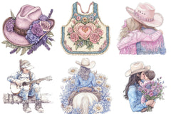 Western Mothers Day Cowgirl Clipart - CraftNest - Digital Crafting and Art