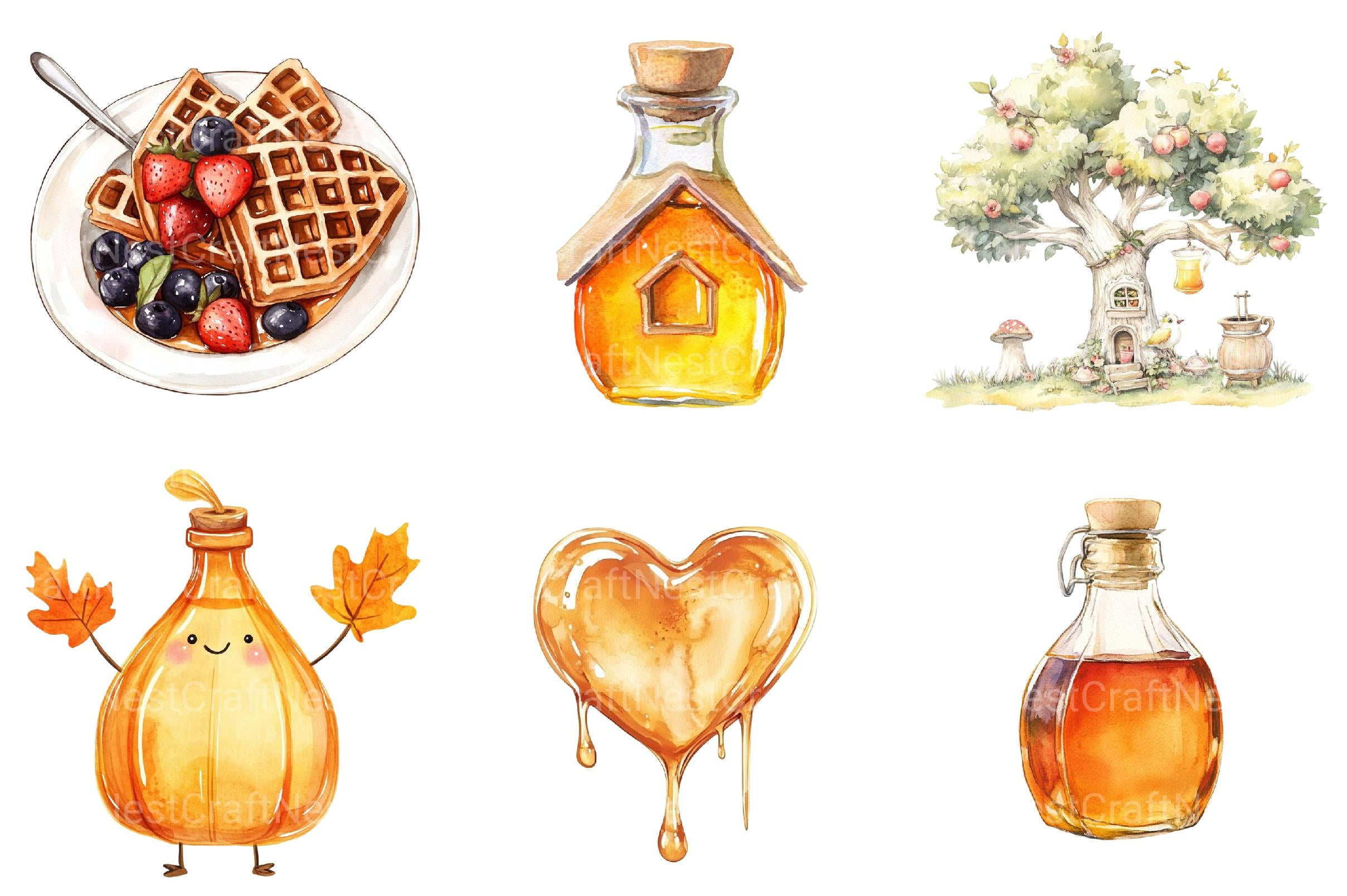 Maple Syrup Clipart - CraftNest - Digital Crafting and Art