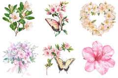 Spring Azalea Flower Clipart - CraftNest - Digital Crafting and Art