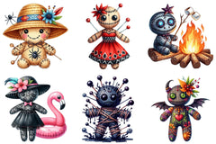 Summer Gothic Voodoo Doll Clipart - CraftNest - Digital Crafting and Art
