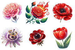 Flowers Clipart - CraftNest - Digital Crafting and Art