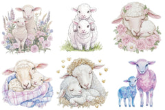 Lamb & Ewe Love Clipart - CraftNest - Digital Crafting and Art