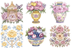 Yellow Chinoiserie Mother’s Day Clipart 1 - CraftNest - Digital Crafting and Art