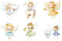 Mascot Cute Tooth Fairy Clipart Bundle - CraftNest - Digital Crafting and Art