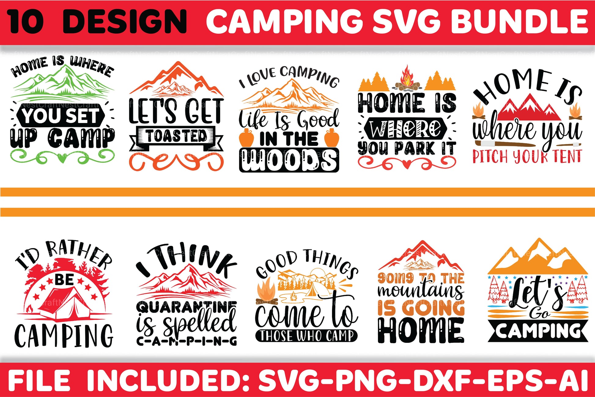 Camping SVG Bundle 3 - CraftNest - Digital Crafting and Art