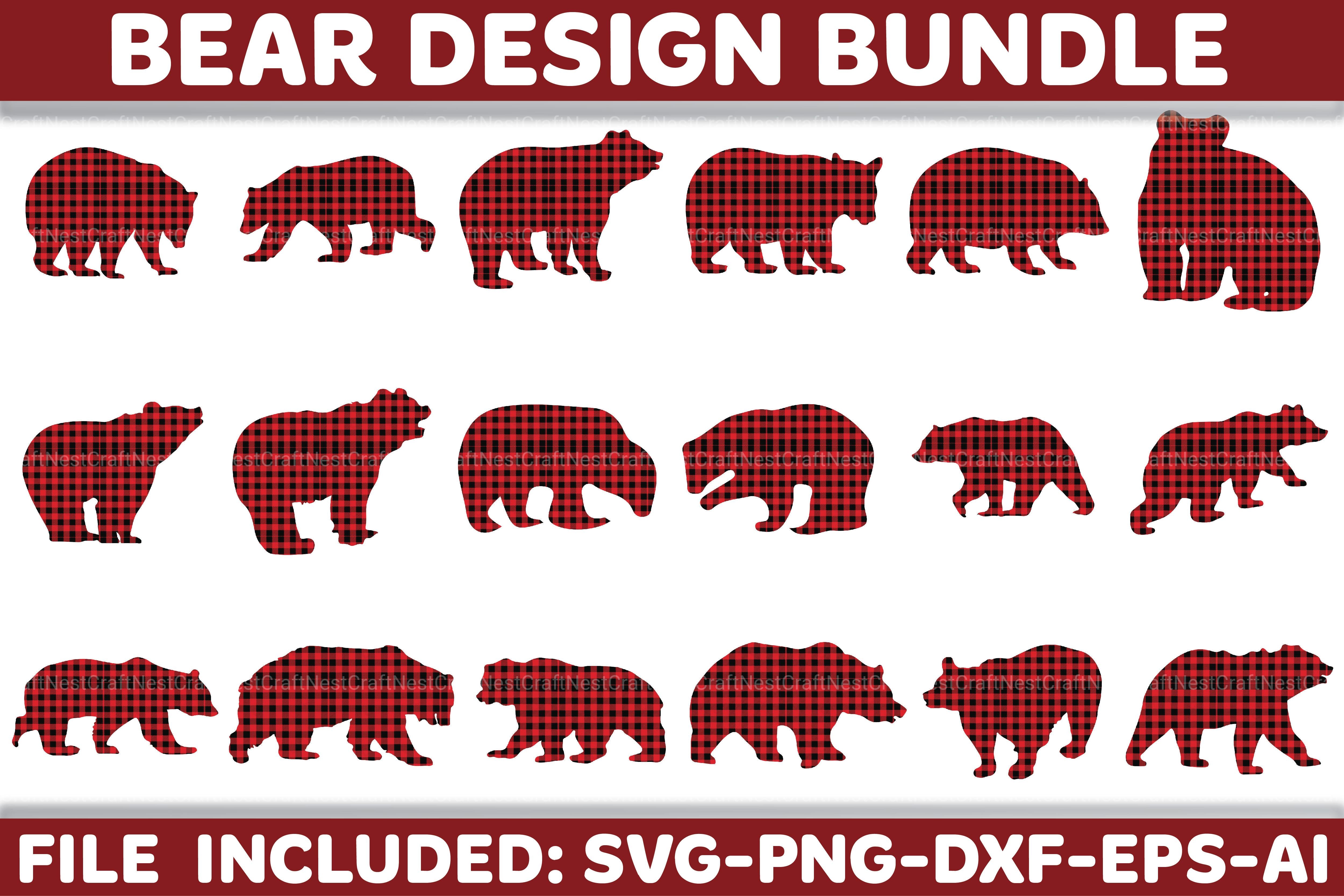 Bear SVG Bundle 2 - CraftNest - Digital Crafting and Art