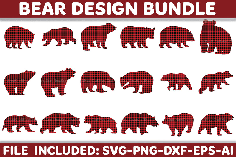 Bear SVG Bundle 2 - CraftNest - Digital Crafting and Art