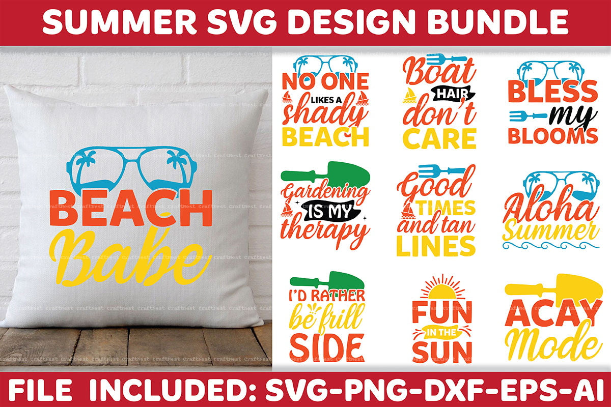 Summer Design SVG Bundle 5