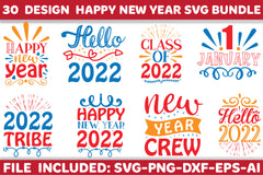 New Year SVG Bundle - CraftNest - Digital Crafting and Art