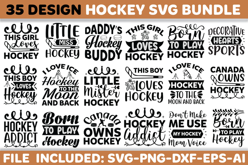 Hockey SVG Bundle - CraftNest - Digital Crafting and Art