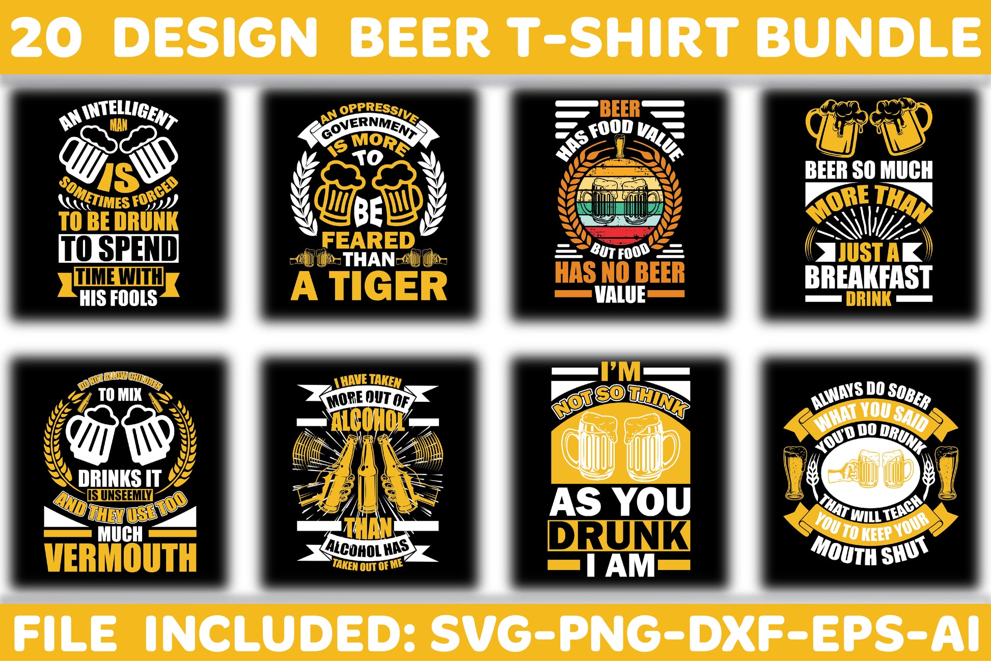 Beer T-Shirt Bundle 11 - CraftNest - Digital Crafting and Art