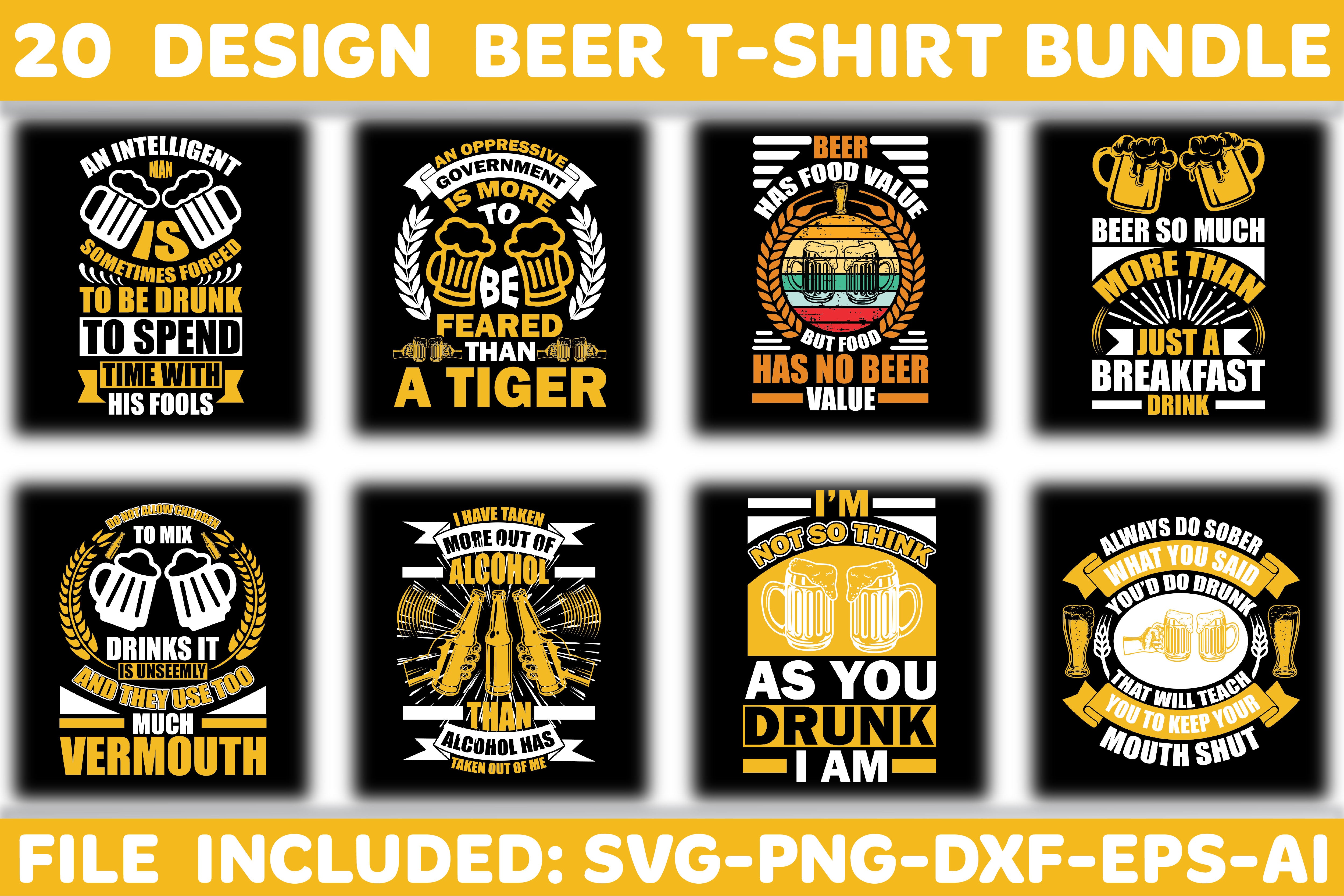 Beer T-Shirt Bundle 11 - CraftNest - Digital Crafting and Art