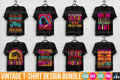 Vintage T Shirt Design Bundle - CraftNest - Digital Crafting and Art