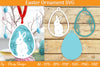 Bunny Easter Layered Ornaments SVG Bundle