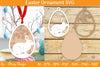 Bunny Easter Layered Ornaments SVG Bundle