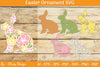 Bunny Flower Layered Papercut SVG Bundle