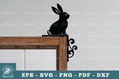 Bunny Door Corner Lasercut Clipart Bundle - CraftNest - Digital Crafting and Art