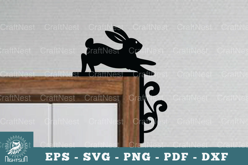 Bunny Door Corner Lasercut SVG Bundle - CraftNest - Digital Crafting and Art