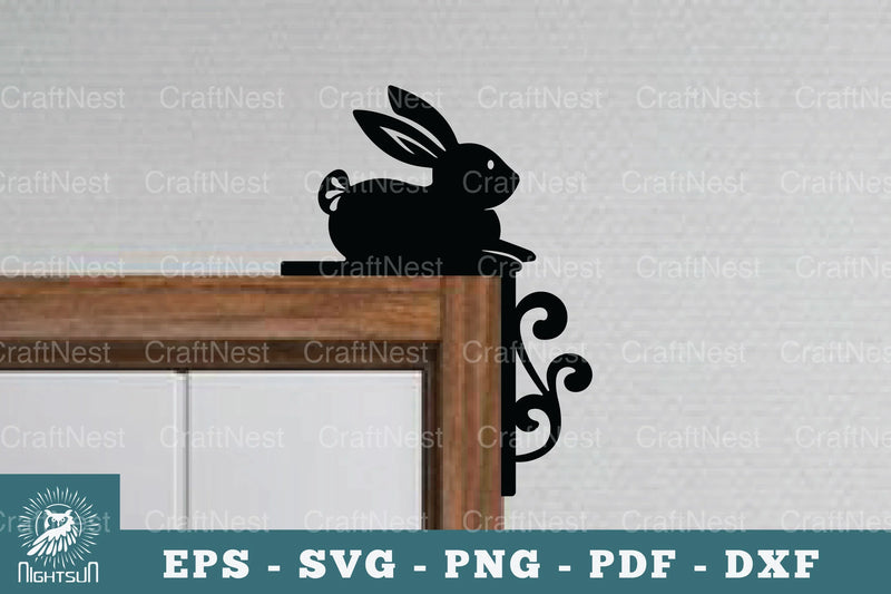 Bunny Door Corner Lasercut SVG Bundle - CraftNest - Digital Crafting and Art