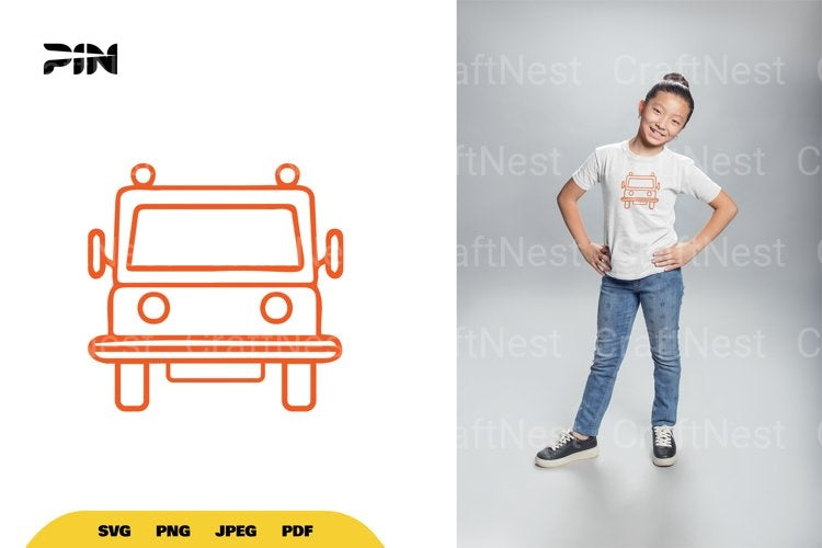 Bus Doodle Clipart Bundle