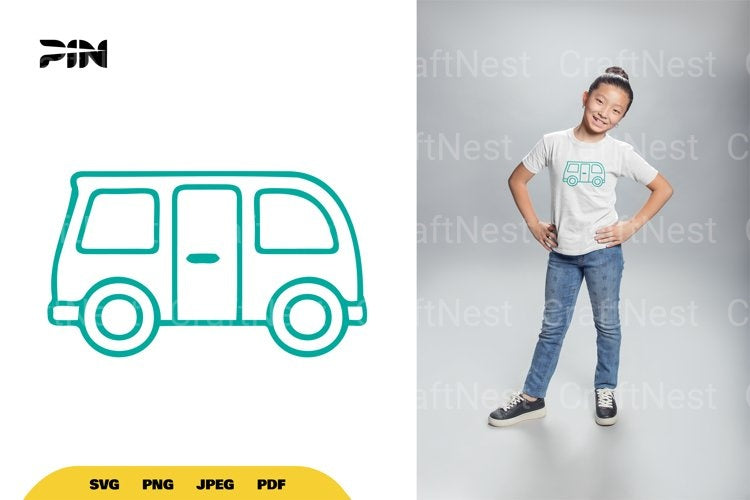 Bus Doodle Clipart Bundle - CraftNest - Digital Crafting and Art