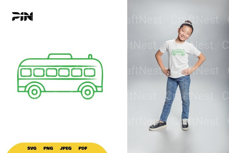 Bus Doodle Clipart Bundle - CraftNest - Digital Crafting and Art